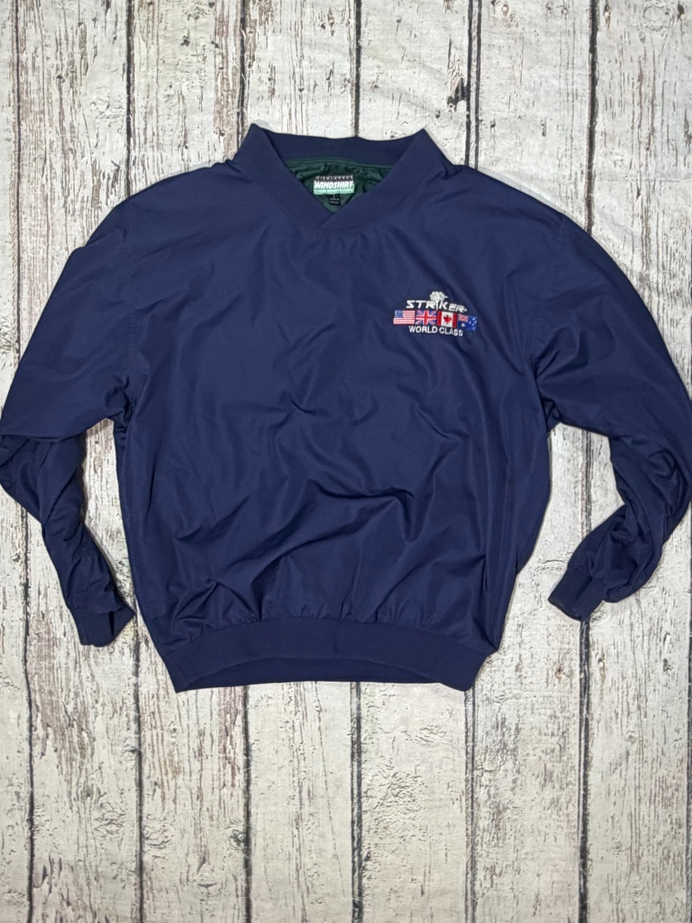 Striker World Class Golf Windbreaker Vintage Coat Jacket Men's